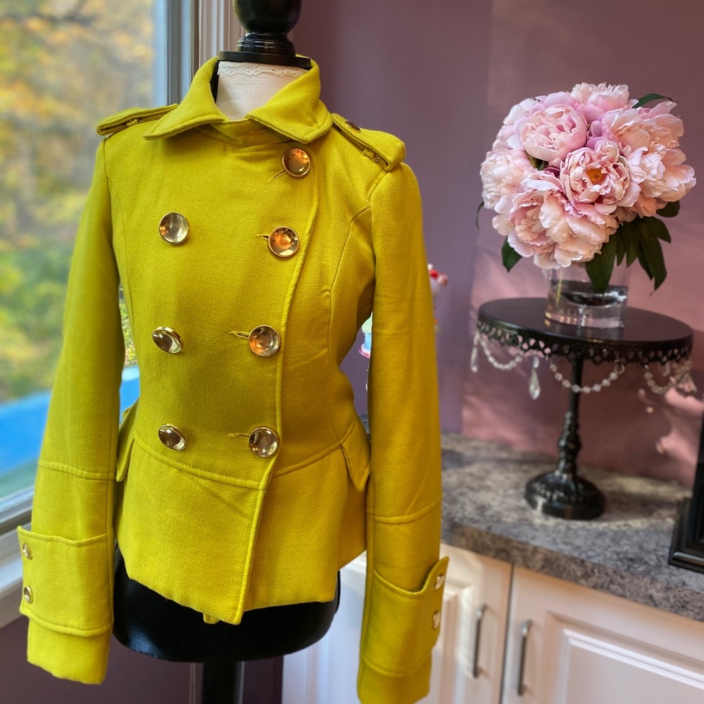 Yellow Military Jacket - Size S